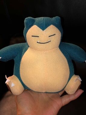 Pokemon Plush Snorlax Blue and Beige Stuffed Toy
